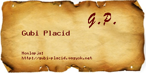 Gubi Placid névjegykártya